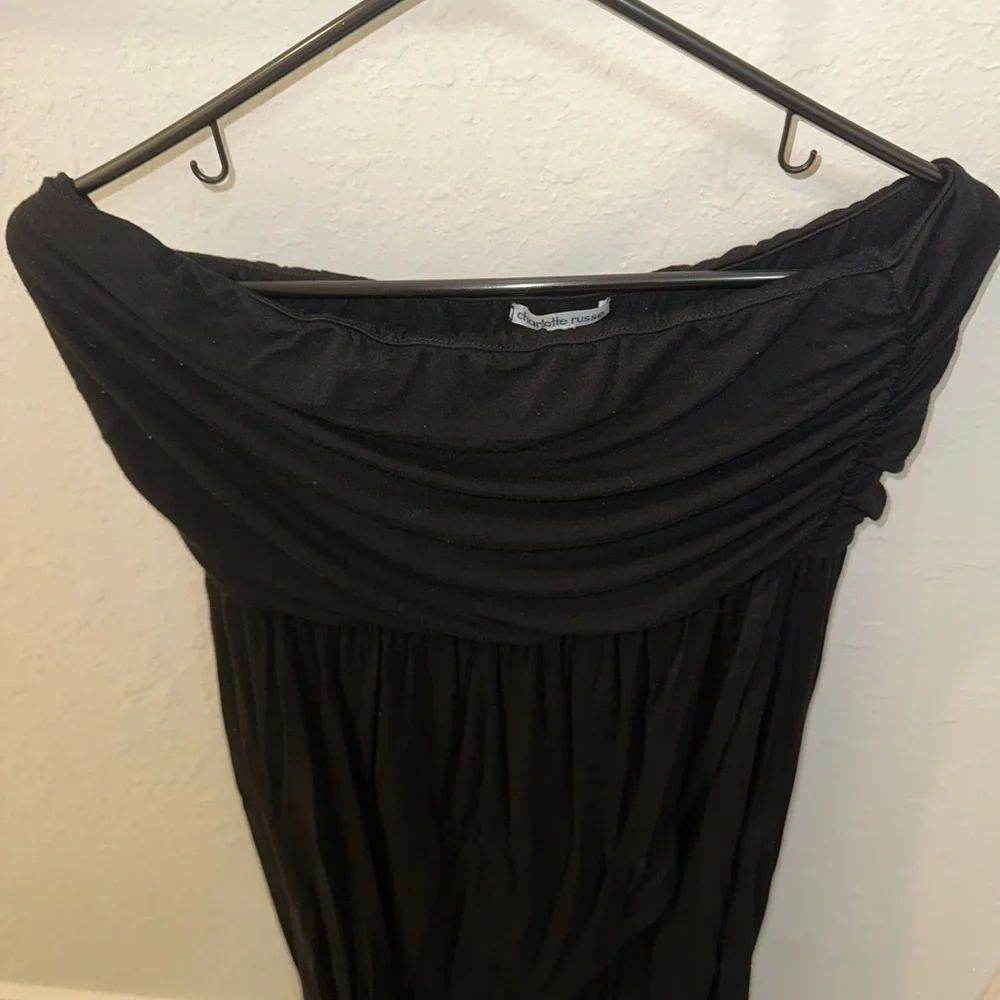 Charlotte Russe Cotton High Low Tube Dress